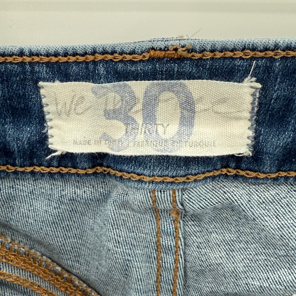 Free People Indigo Skinny Jeans with Panel Seams - Picture 4 of 6